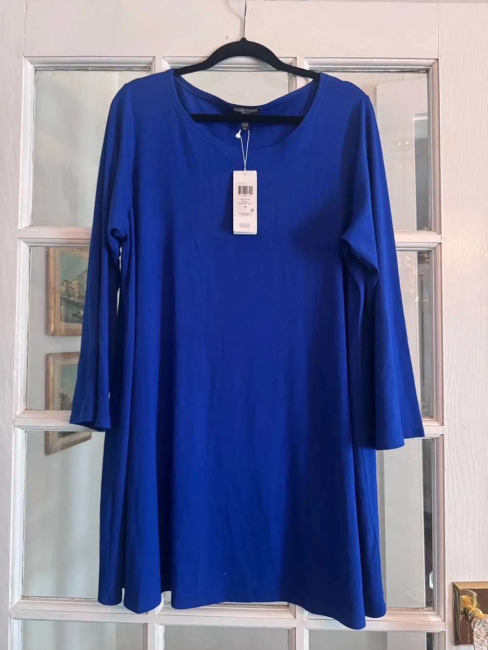 EILEEN FISHER Ballet Neck Jersey Tunic - Picture 2 of 6